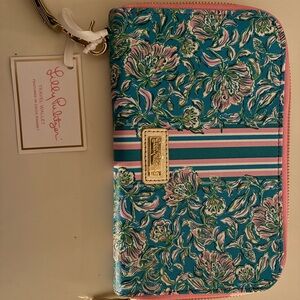 Lilly Pulitzer Teal and Pink Floral Wallet